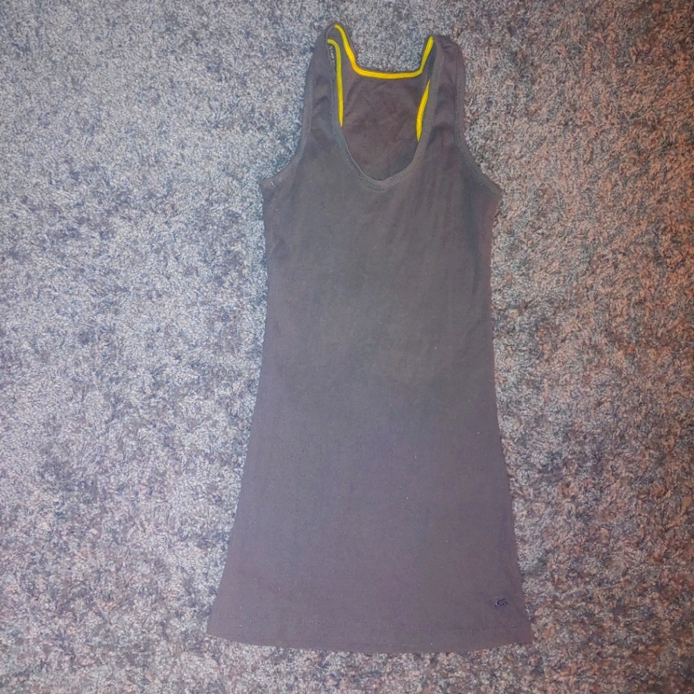 A grey tank top